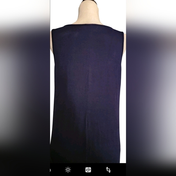 Paradise Navy Blue Jersey Stretch Maxi Dress Women's S NWT - Picture 5 of 7